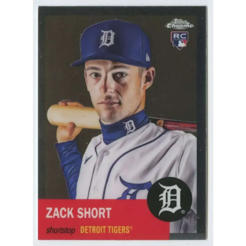 2022 Topps Chrome Platinum Anniversary #291 Zack Short NM-MT RC Rookie Detroit Tigers Baseball Card - Baseball Card