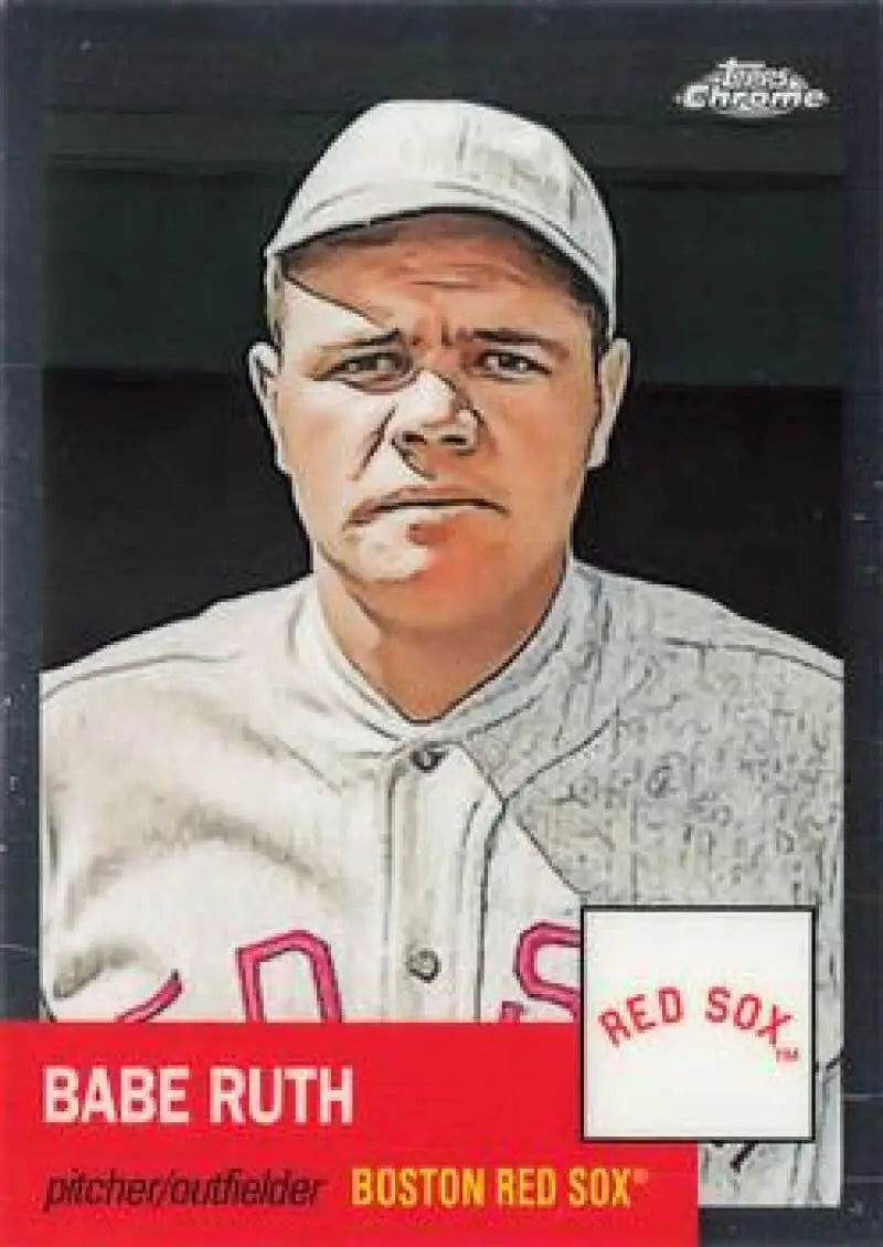 2022 Topps Chrome Platinum Anniversary #3 Babe Ruth EX Excellent Boston Red Sox Baseball Card - Baseball Card Single