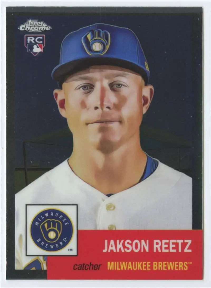 2022 Topps Chrome Platinum Anniversary #30 Jakson Reetz EX Excellent RC Rookie Milwaukee Brewers Baseball Card