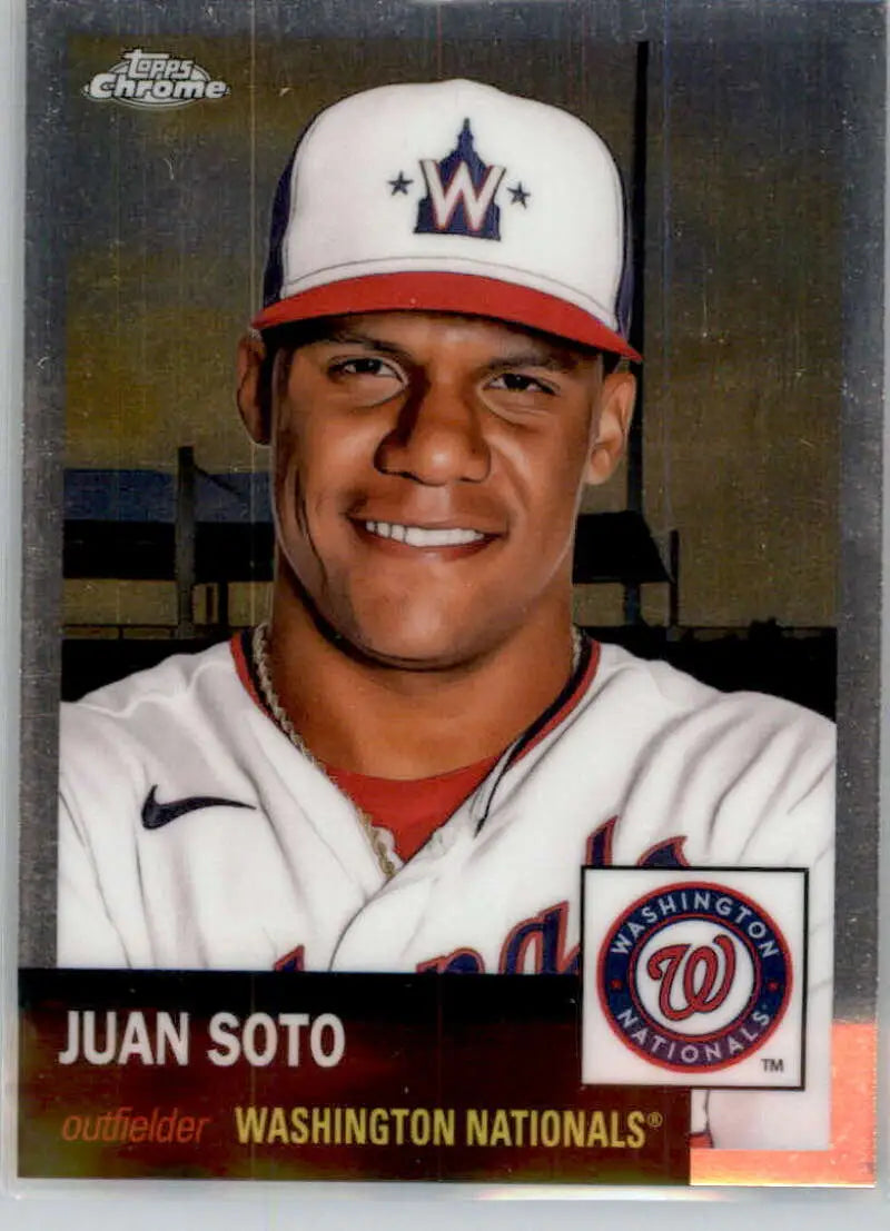 2022 Topps Chrome Platinum Anniversary #300 Juan Soto EX Excellent Washington Nationals Baseball Card - Baseball Card