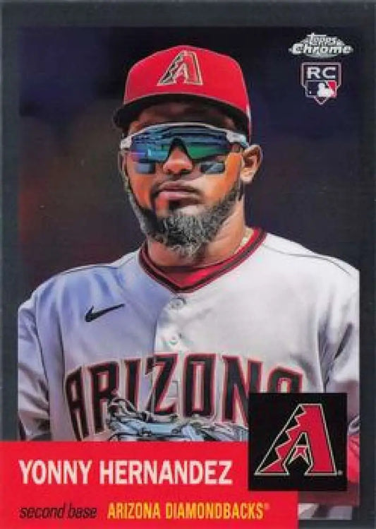2022 Topps Chrome Platinum Anniversary #303 Yonny Hernandez EX Excellent RC Rookie Arizona Diamondbacks Baseball Card