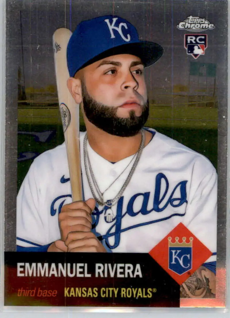 2022 Topps Chrome Platinum Anniversary #304 Emmanuel Rivera EX Excellent RC Rookie Kansas City Royals Baseball Card