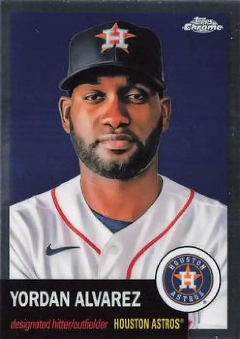 2022 Topps Chrome Platinum Anniversary #305 Yordan Alvarez EX Excellent Houston Astros Baseball Card - Baseball Card