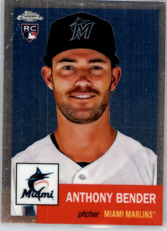 2022 Topps Chrome Platinum Anniversary #308 Anthony Bender EX Excellent RC Rookie Miami Marlins Baseball Card