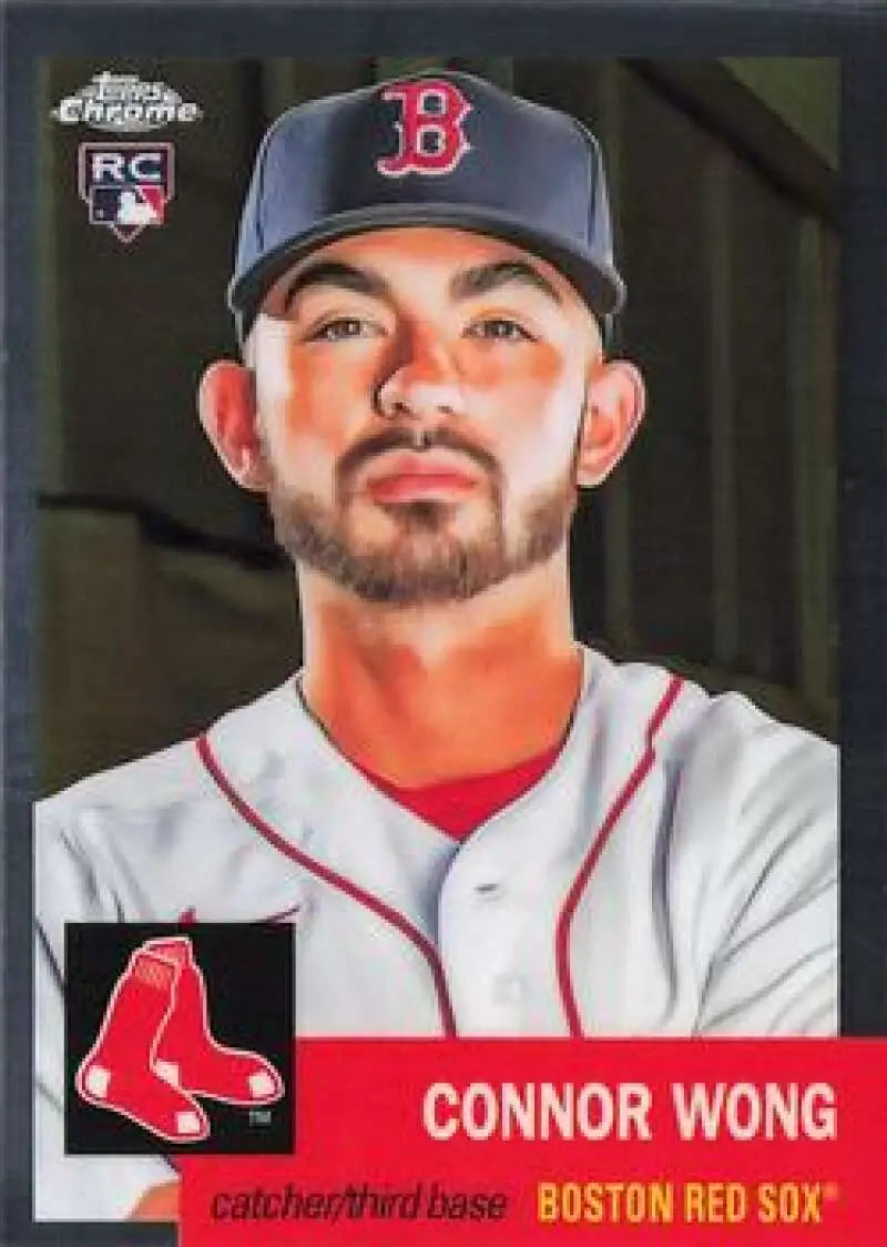 2022 Topps Chrome Platinum Anniversary #31 Connor Wong EX Excellent RC Rookie Boston Red Sox Baseball Card - Baseball