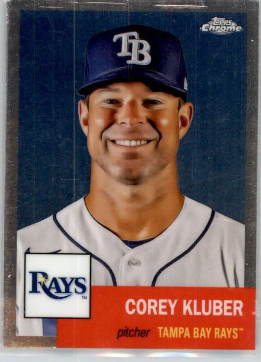 2022 Topps Chrome Platinum Anniversary #313 Corey Kluber EX Excellent Tampa Bay Rays Baseball Card - Baseball Card