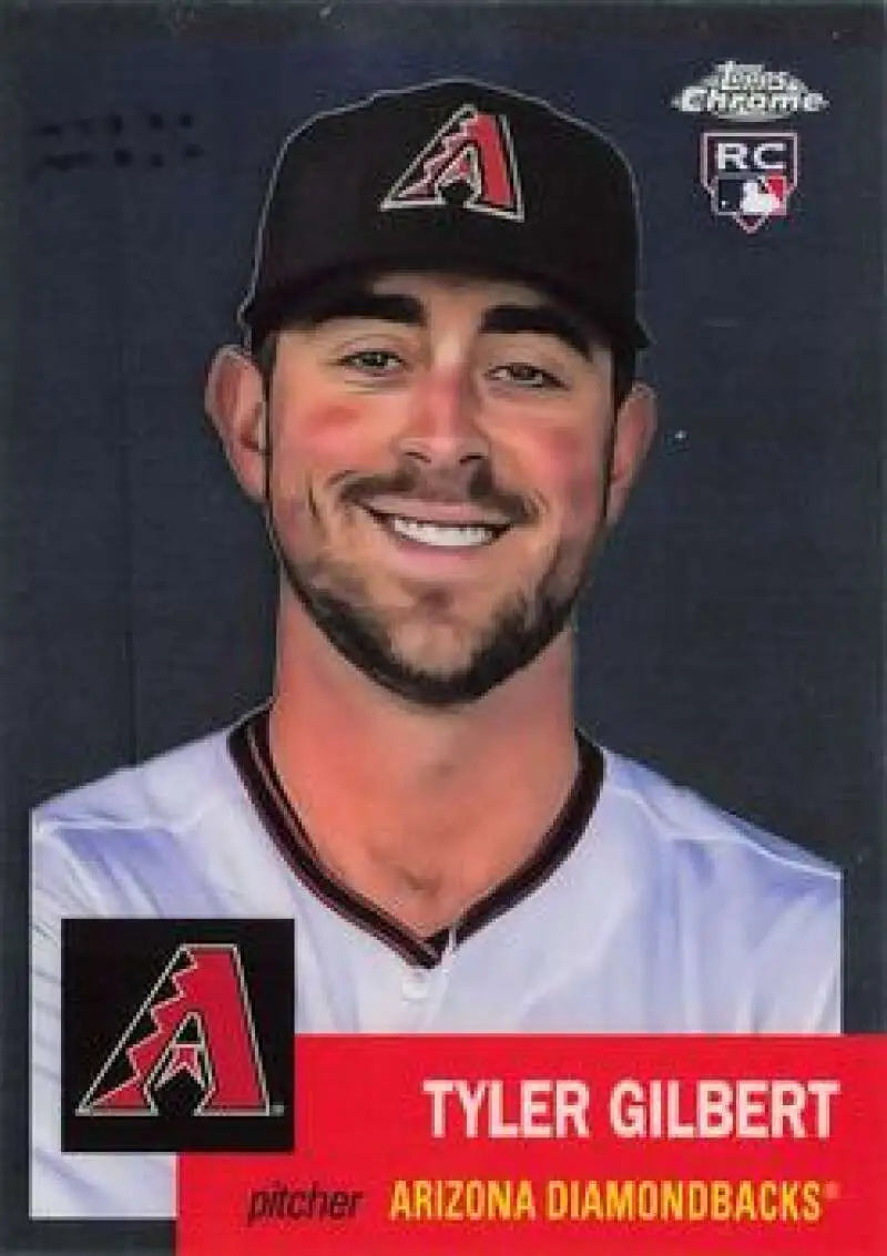 2022 Topps Chrome Platinum Anniversary #314 Tyler Gilbert EX Excellent RC Rookie Arizona Diamondbacks Baseball Card