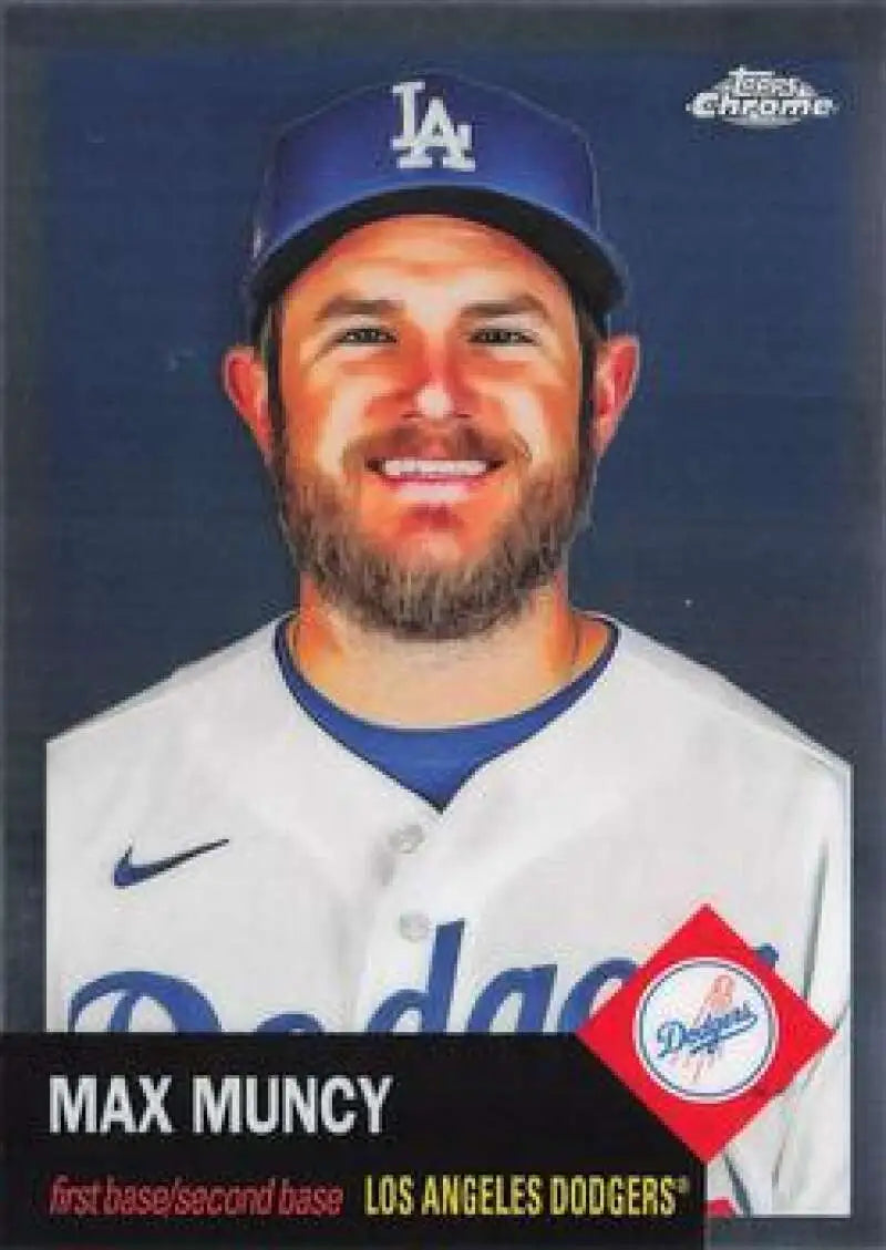 2022 Topps Chrome Platinum Anniversary #317 Max Muncy EX Excellent Los Angeles Dodgers Baseball Card - Baseball Card