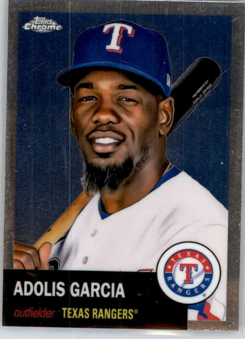 2022 Topps Chrome Platinum Anniversary #323 Adolis Garcia EX Excellent Texas Rangers Baseball Card - Baseball Card