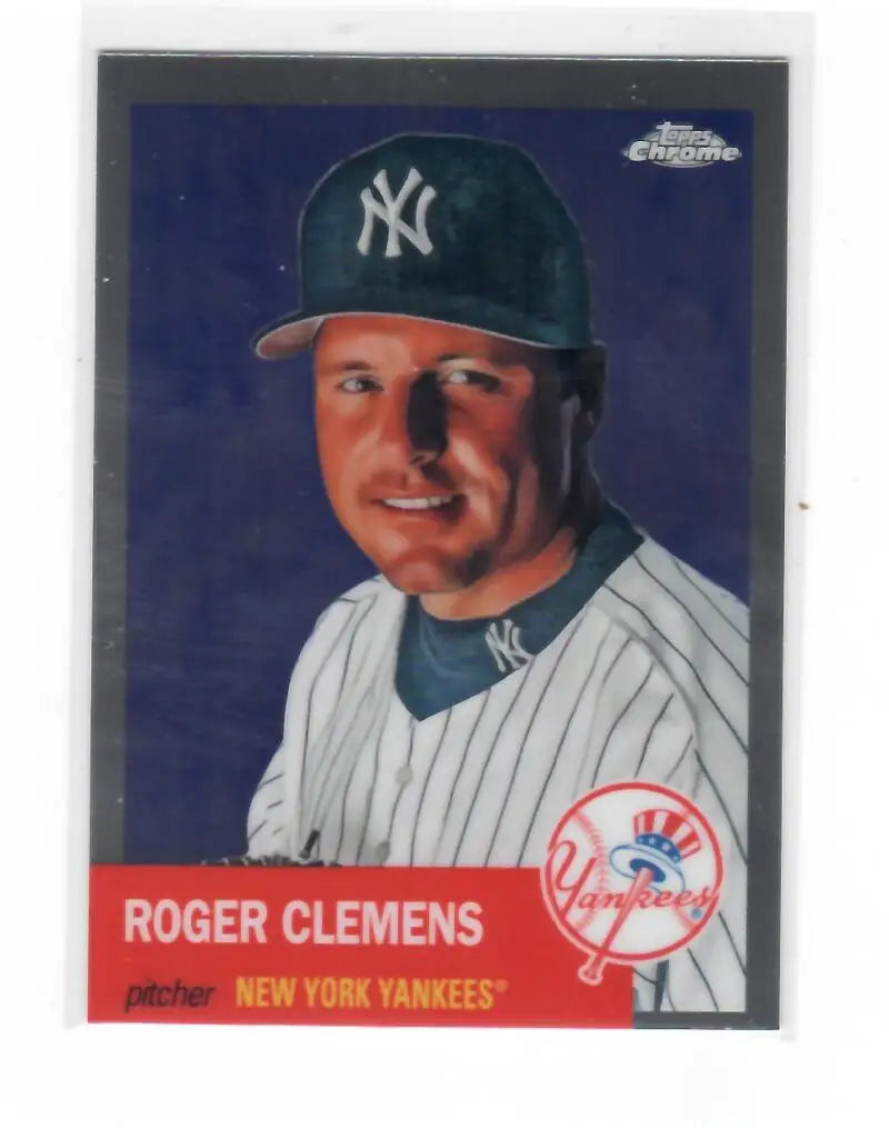 2022 Topps Chrome Platinum Anniversary #327 Roger Clemens EX Excellent New York Yankees Baseball Card - Baseball Card