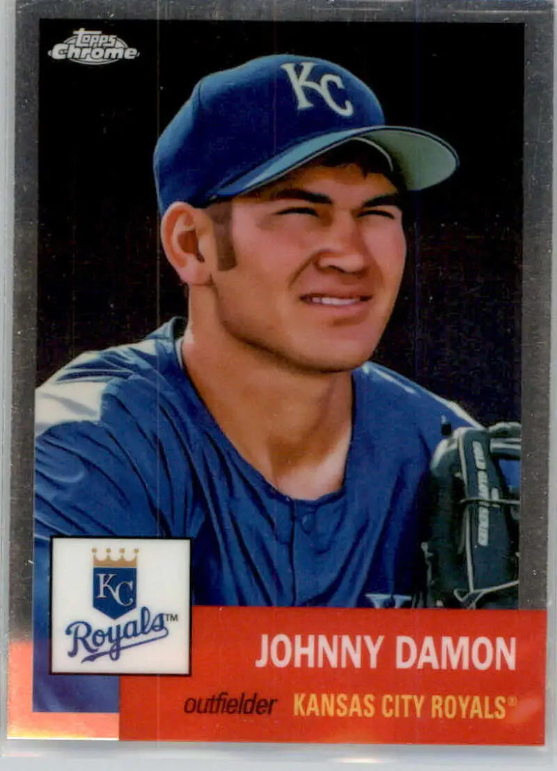 2022 Topps Chrome Platinum Anniversary #328 Johnny Damon EX Excellent Kansas City Royals Baseball Card - Baseball Card
