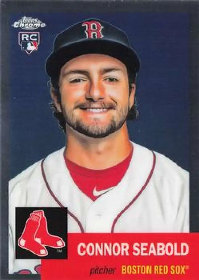 2022 Topps Chrome Platinum Anniversary #330 Connor Seabold EX Excellent RC Rookie Boston Red Sox Baseball Card