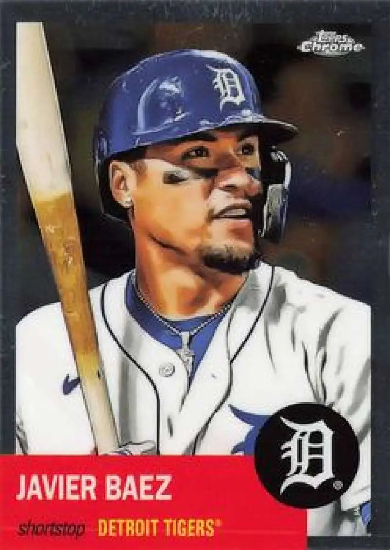 2022 Topps Chrome Platinum Anniversary #331 Javier Baez EX Excellent Detroit Tigers Baseball Card - Baseball Card Single