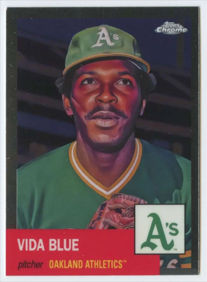 2022 Topps Chrome Platinum Anniversary #333 Vida Blue EX Excellent Oakland Athletics Baseball Card - Baseball Card
