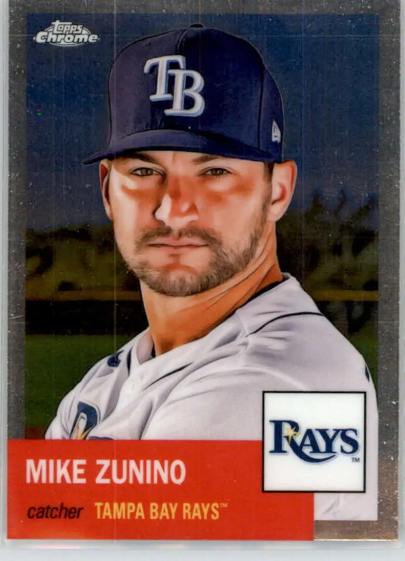 2022 Topps Chrome Platinum Anniversary #334 Mike Zunino EX Excellent Tampa Bay Rays Baseball Card - Baseball Card Single