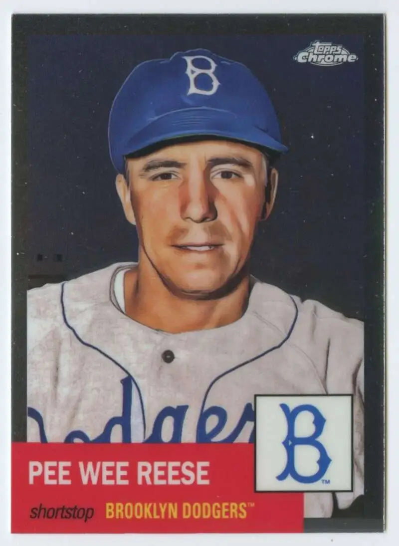 2022 Topps Chrome Platinum Anniversary #341 Pee Wee Reese EX Excellent Brooklyn Dodgers Baseball Card - Baseball Card