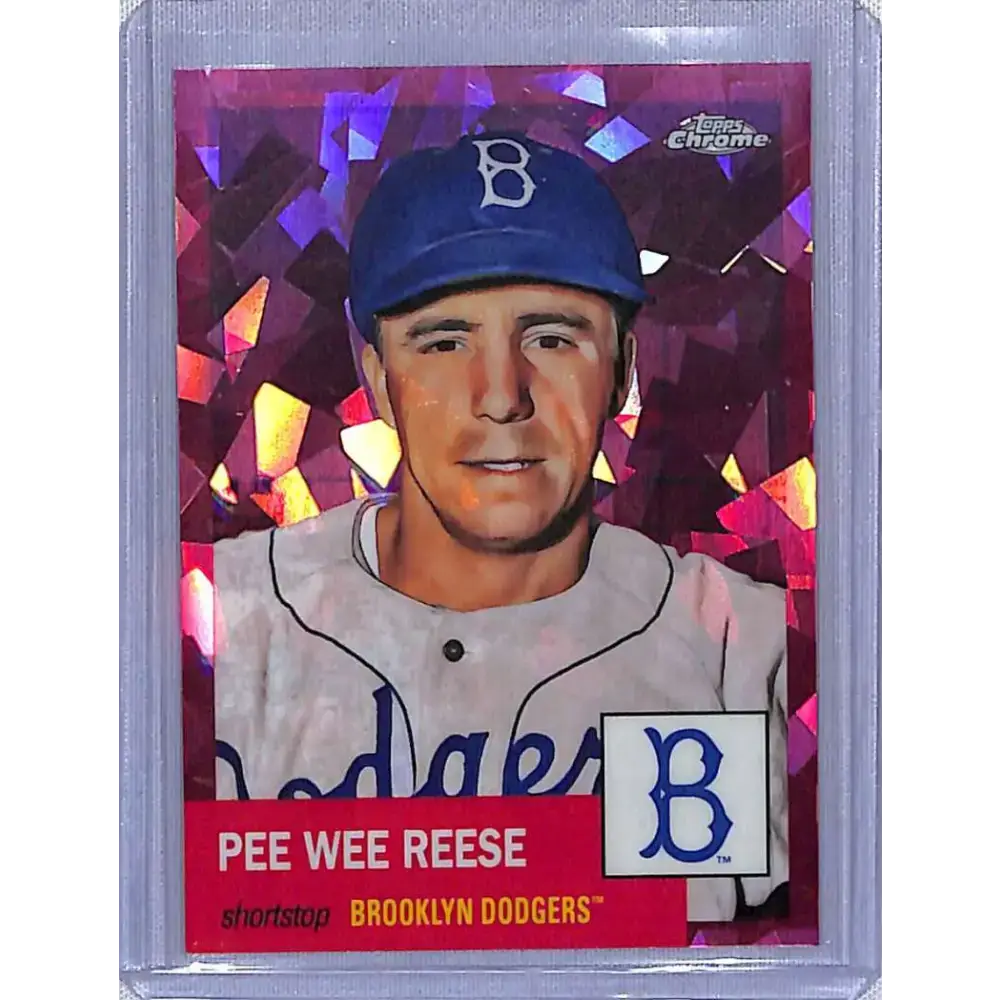 2022 Topps Chrome Platinum Anniversary #341 Pee Wee Reese Fuchsia Atomic Refractor #/100 NM-MT Baseball Card - Baseball