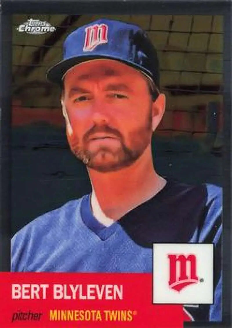 2022 Topps Chrome Platinum Anniversary #343 Bert Blyleven EX Excellent Minnesota Twins Baseball Card - Baseball Card