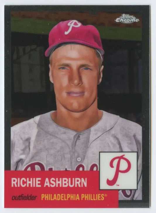 2022 Topps Chrome Platinum Anniversary #349 Richie Ashburn EX Excellent Philadelphia Phillies Baseball Card - Baseball