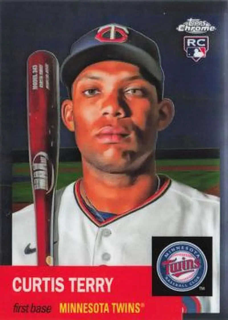 2022 Topps Chrome Platinum Anniversary #354 Curtis Terry EX Excellent RC Rookie Minnesota Twins Baseball Card