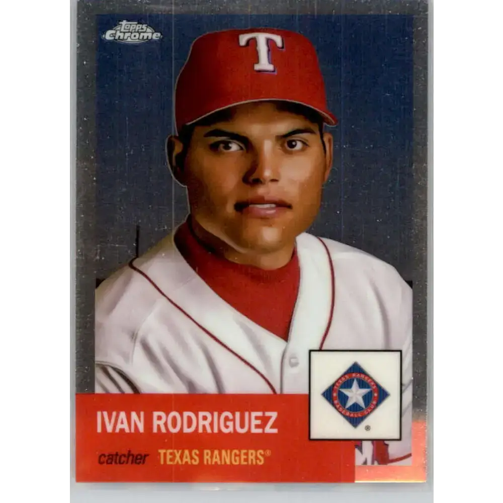 2022 Topps Chrome Platinum Anniversary #355 Ivan Rodriguez NM-MT Texas Rangers Baseball Card - Baseball Card Single
