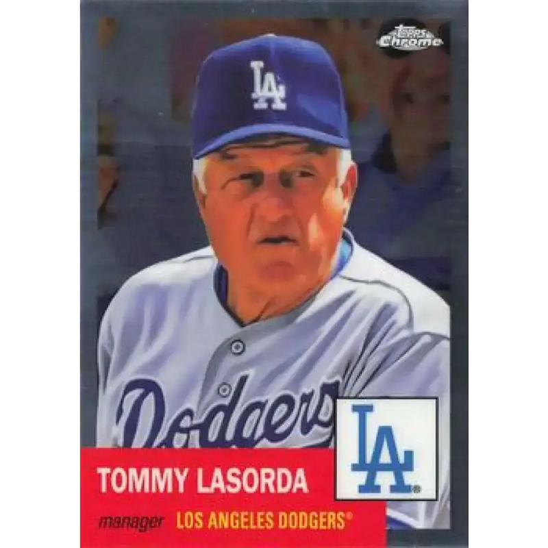 2022 Topps Chrome Platinum Anniversary #356 Tommy Lasorda NM-MT Los Angeles Dodgers Baseball Card - Baseball Card Single