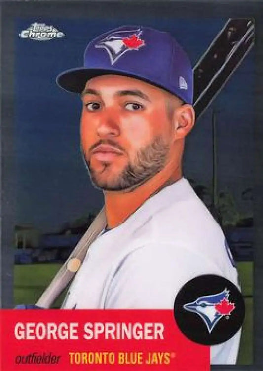 2022 Topps Chrome Platinum Anniversary #36 George Springer EX Excellent Toronto Blue Jays Baseball Card