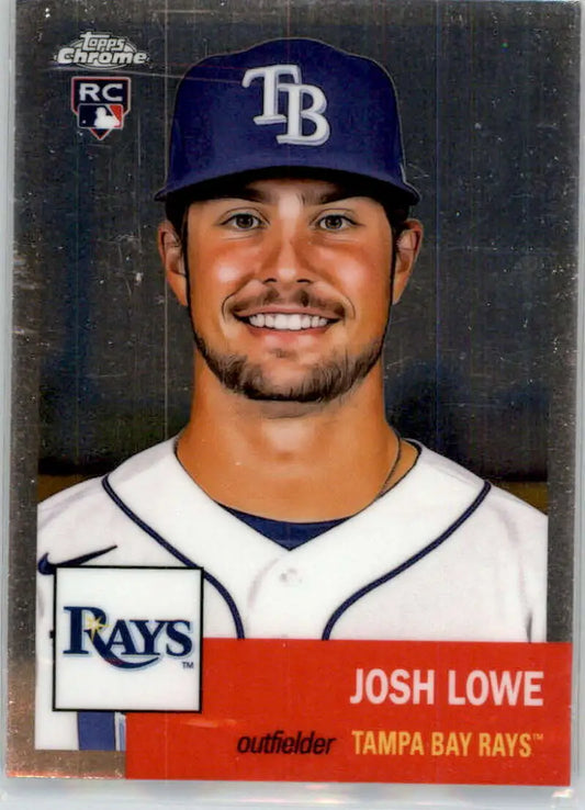 2022 Topps Chrome Platinum Anniversary #363 Josh Lowe EX Excellent RC Rookie Tampa Bay Rays Baseball Card - Baseball