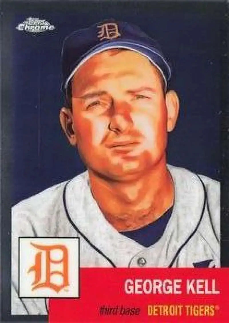 2022 Topps Chrome Platinum Anniversary #364 George Kell EX Excellent Detroit Tigers Baseball Card - Baseball Card Single
