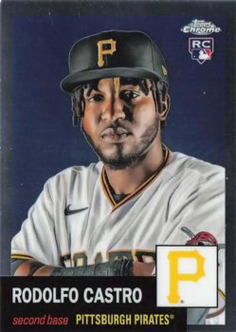 2022 Topps Chrome Platinum Anniversary #365 Rodolfo Castro EX Excellent RC Rookie Pittsburgh Pirates Baseball Card