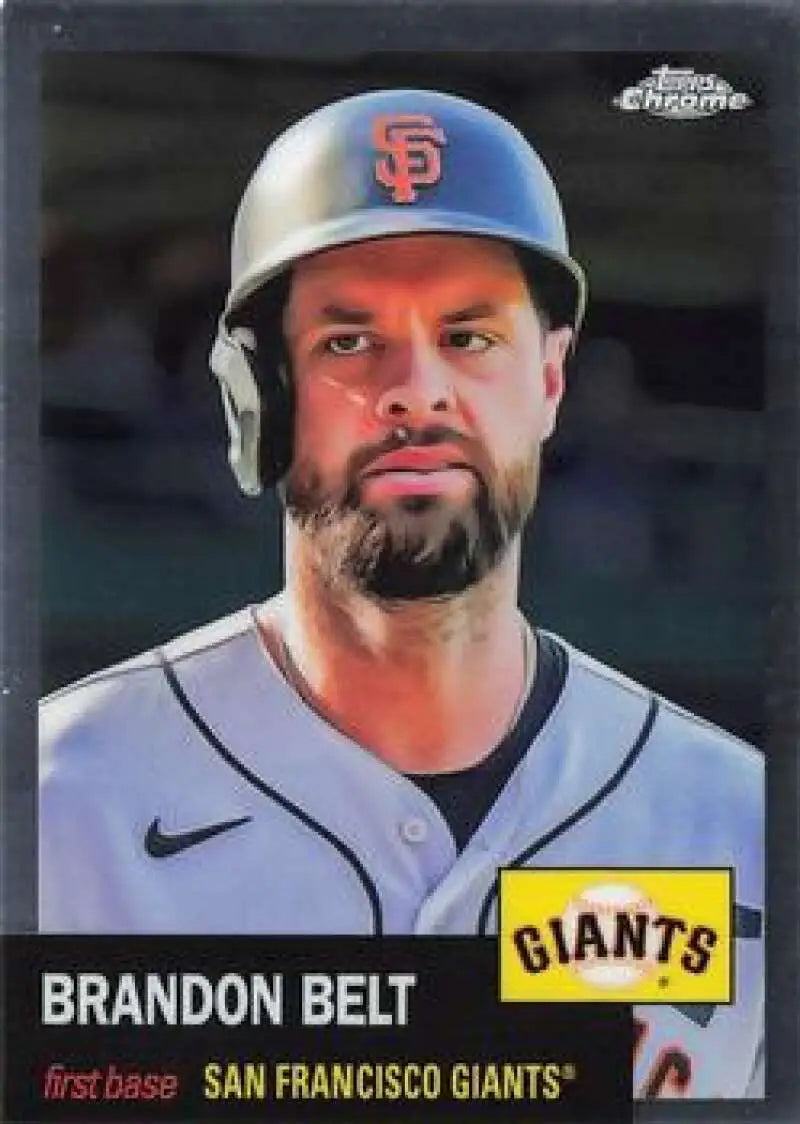 2022 Topps Chrome Platinum Anniversary #369 Brandon Belt EX Excellent San Francisco Giants Baseball Card - Baseball