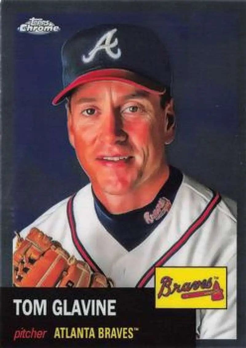 2022 Topps Chrome Platinum Anniversary #370 Tom Glavine EX Excellent Atlanta Braves Baseball Card - Baseball Card Single