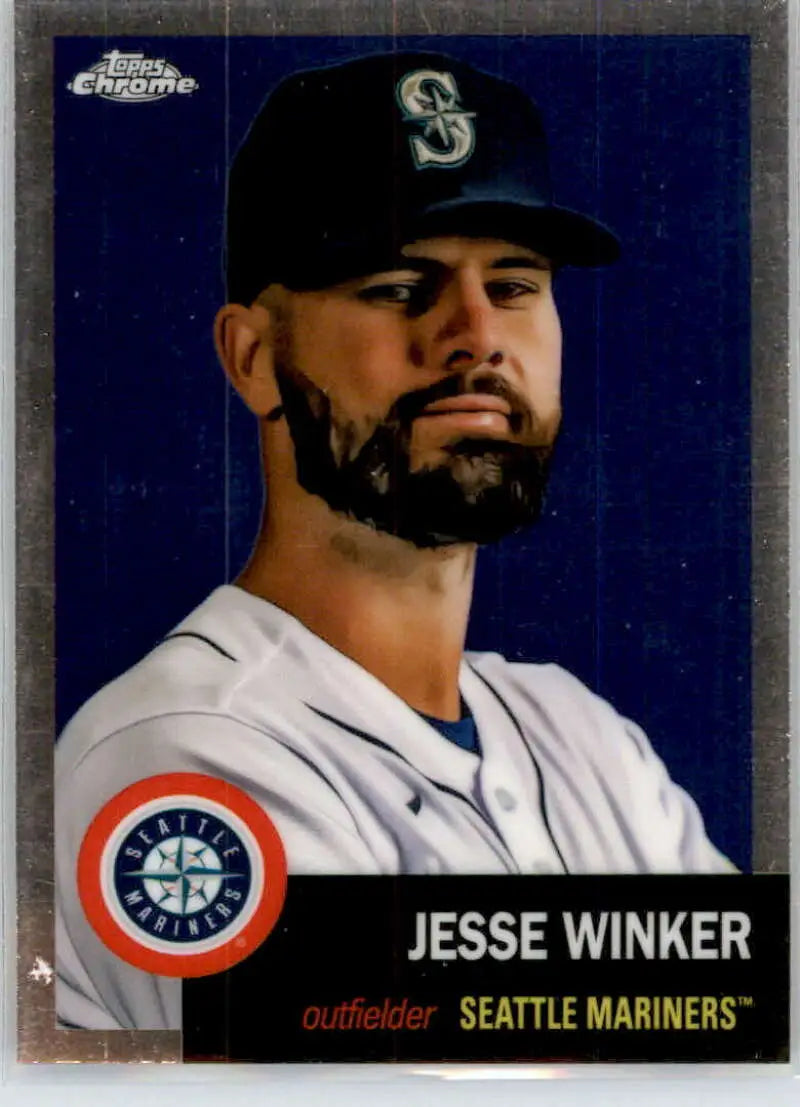 2022 Topps Chrome Platinum Anniversary #373 Jesse Winker EX Excellent Seattle Mariners Baseball Card - Baseball Card