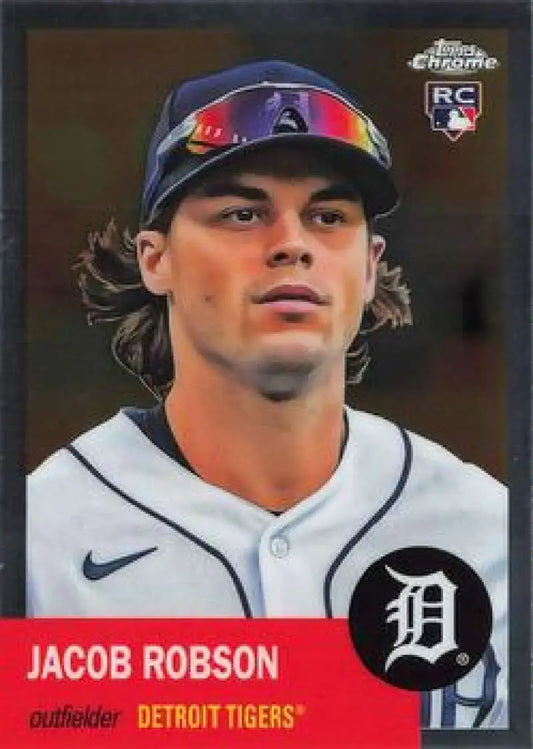 2022 Topps Chrome Platinum Anniversary #374 Jacob Robson EX Excellent RC Rookie Detroit Tigers Baseball Card - Baseball