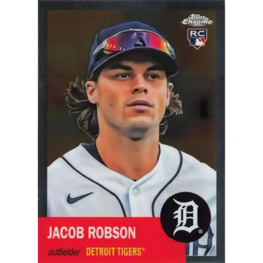 2022 Topps Chrome Platinum Anniversary #374 Jacob Robson NM-MT RC Rookie Detroit Tigers Baseball Card - Baseball Card