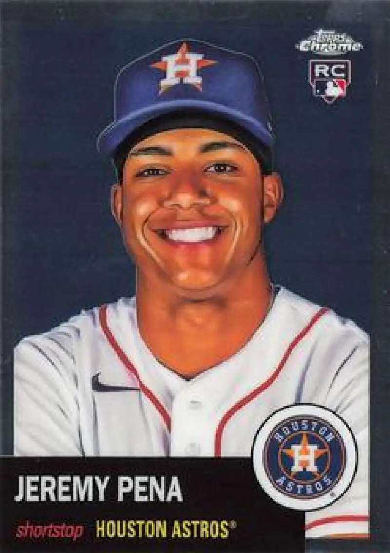 2022 Topps Chrome Platinum Anniversary #377 Jeremy Pena EX Excellent RC Rookie Houston Astros Baseball Card - Baseball