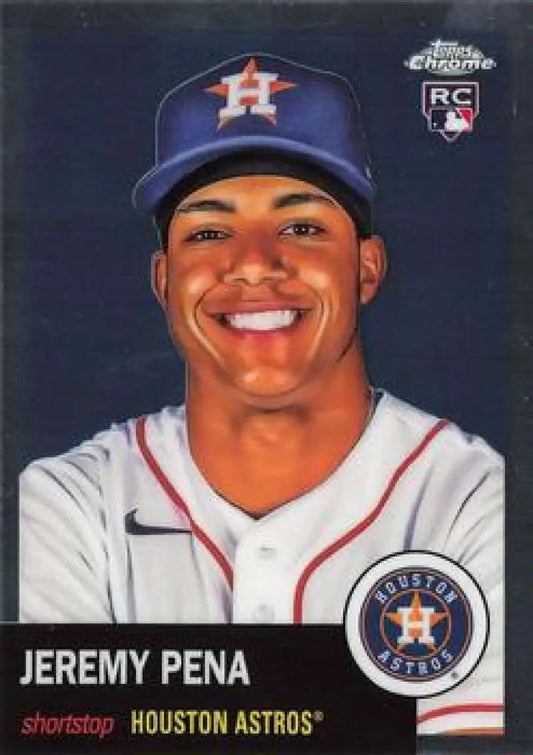 2022 Topps Chrome Platinum Anniversary #377 Jeremy Pena EX Excellent RC Rookie Houston Astros Baseball Card - Baseball