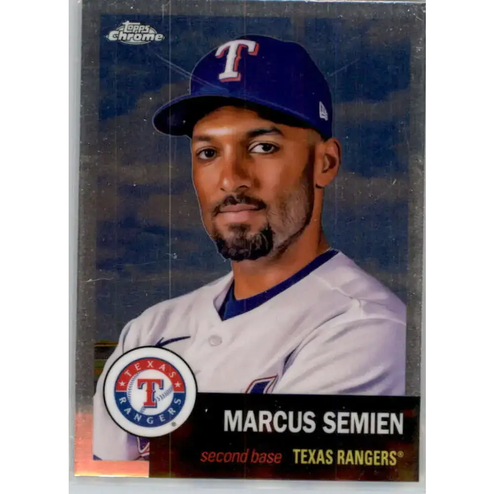 2022 Topps Chrome Platinum Anniversary #380 Marcus Semien NM-MT Texas Rangers Baseball Card - Baseball Card Single
