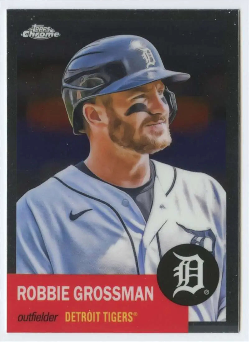 2022 Topps Chrome Platinum Anniversary #384 Robbie Grossman EX Excellent Detroit Tigers Baseball Card - Baseball Card