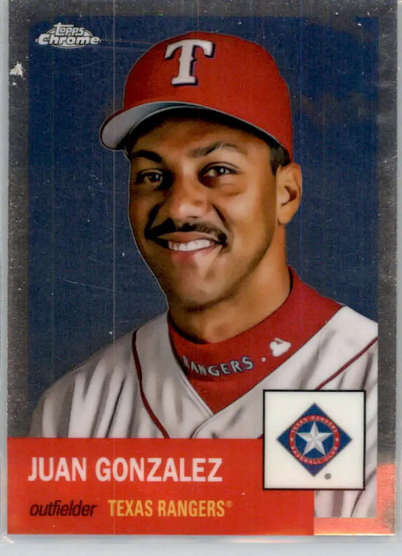 2022 Topps Chrome Platinum Anniversary #386 Juan Gonzalez EX Excellent Texas Rangers Baseball Card - Baseball Card