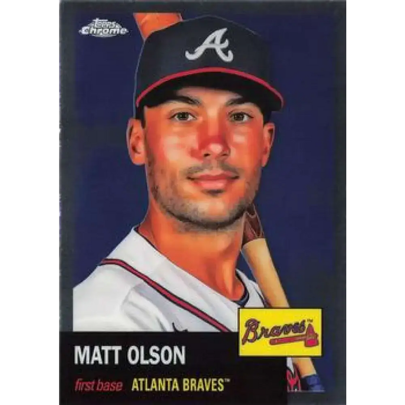 2022 Topps Chrome Platinum Anniversary #387 Matt Olson NM-MT Atlanta Braves Baseball Card - Baseball Card Single