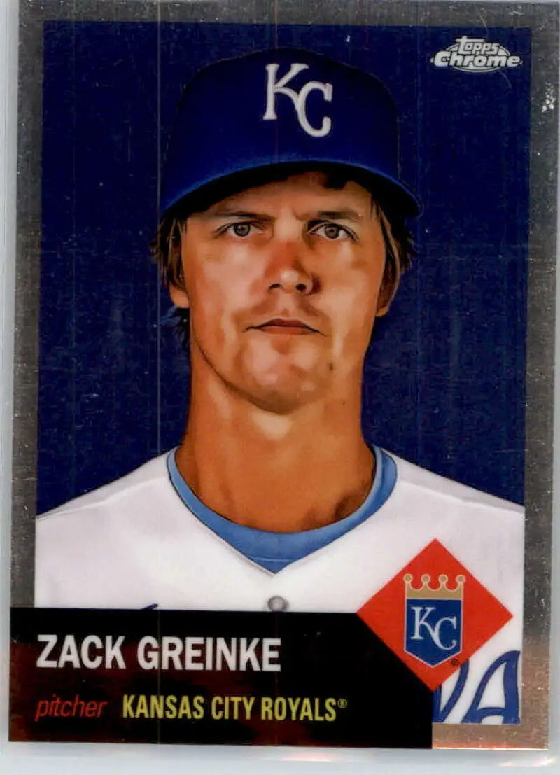 2022 Topps Chrome Platinum Anniversary #388 Zack Greinke EX Excellent Kansas City Royals Baseball Card - Baseball Card