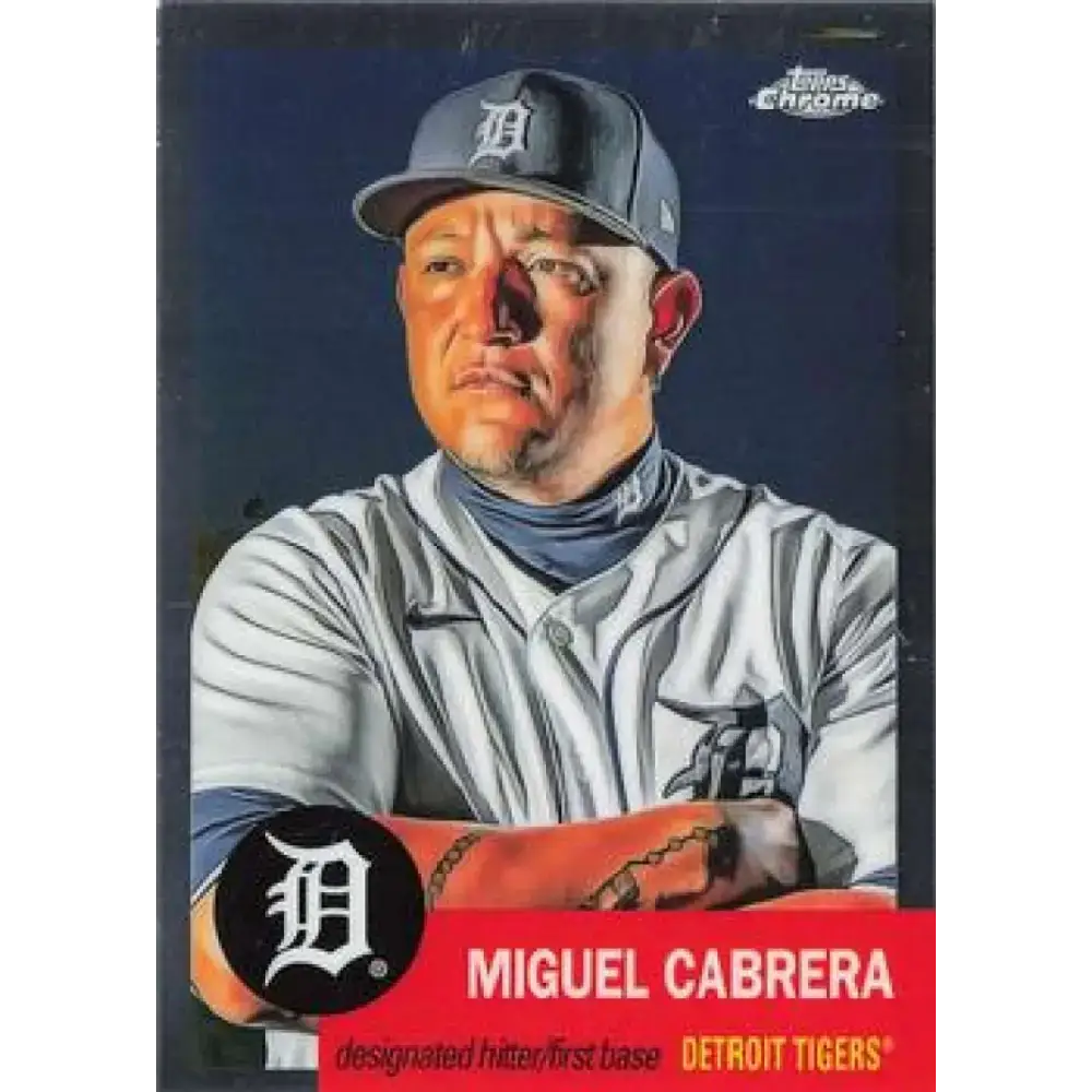 2022 Topps Chrome Platinum Anniversary #389 Miguel Cabrera NM-MT Detroit Tigers Baseball Card - Baseball Card Single
