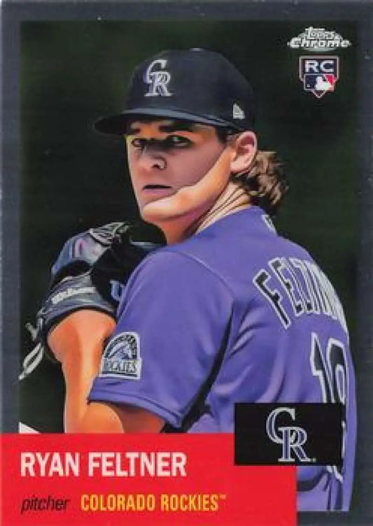 2022 Topps Chrome Platinum Anniversary #39 Ryan Feltner EX Excellent RC Rookie Colorado Rockies Baseball Card