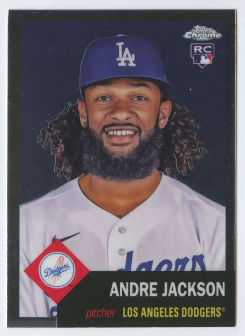 2022 Topps Chrome Platinum Anniversary #391 Andre Jackson EX Excellent RC Rookie Los Angeles Dodgers Baseball Card