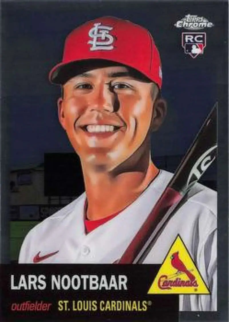 2022 Topps Chrome Platinum Anniversary #393 Lars Nootbaar EX Excellent RC Rookie St. Louis Cardinals Baseball Card
