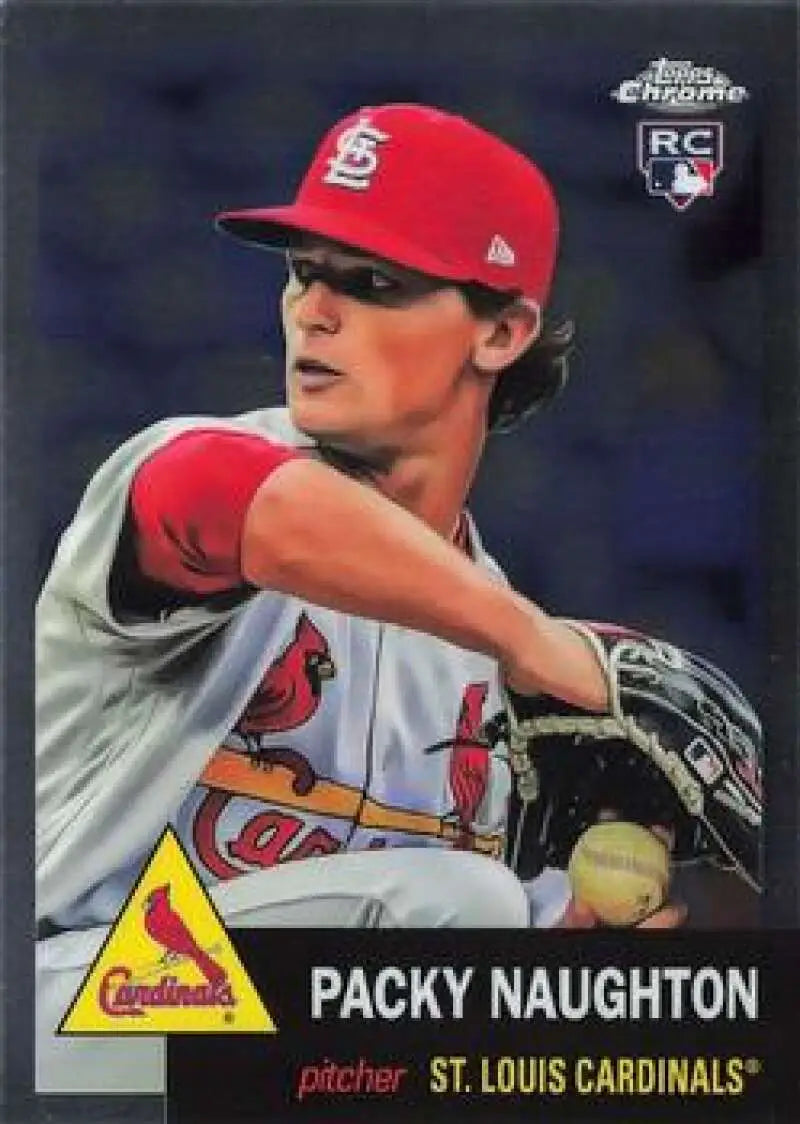 2022 Topps Chrome Platinum Anniversary #396 Packy Naughton EX Excellent RC Rookie St. Louis Cardinals Baseball Card