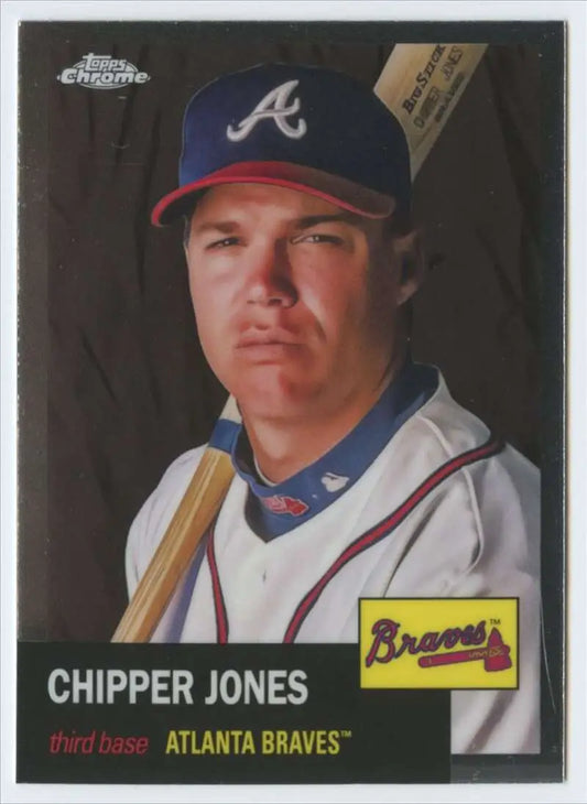 2022 Topps Chrome Platinum Anniversary #40 Chipper Jones EX Excellent Atlanta Braves Baseball Card - Baseball Card