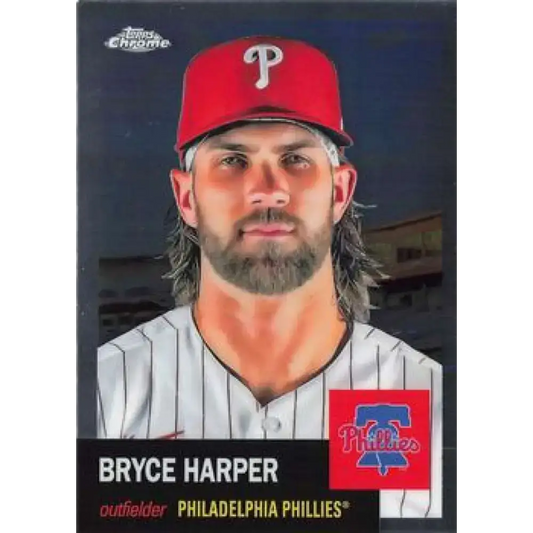 2022 Topps Chrome Platinum Anniversary #400 Bryce Harper NM-MT Philadelphia Phillies Baseball Card - Baseball Card