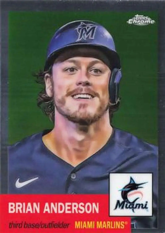 2022 Topps Chrome Platinum Anniversary #403 Brian Anderson EX Excellent Miami Marlins Baseball Card - Baseball Card